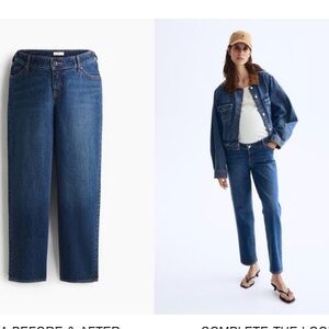 H&M Mama Before and After Straight Low Ankle Maternity Jeans in Medium